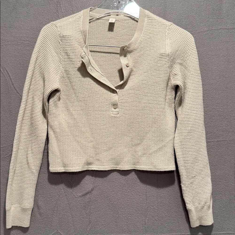 Roark Beige Crop Top